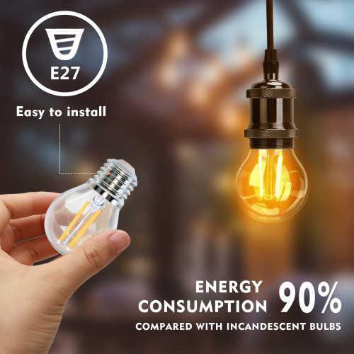 Ingenieurs meel Revolutionair Led Filament Lamp 4W G45 E27 Dimbaar - 2700K | Kopen? | Ledloket