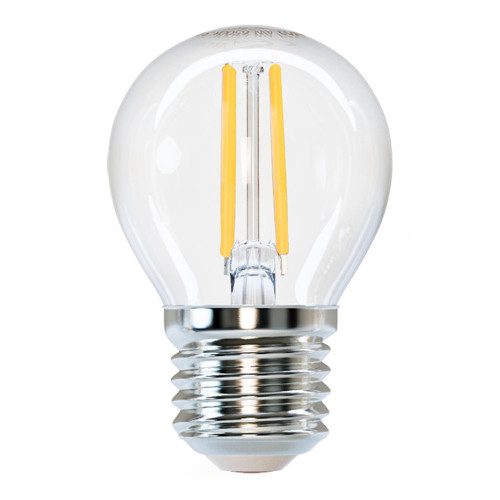 led filament lamp E27 G45 lamp dimbaar 2700K warm wit - vooraanzicht