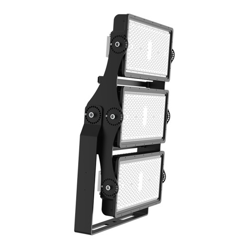 LED bouwlamp industrieel zwart IP66 waterdicht 5500K daglicht wit - zijaanzicht bouwlamp