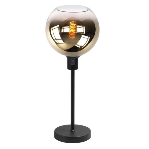 Highlight tafellamp semi goud Ø20cm - E27 fitting - Zwart - Bellini