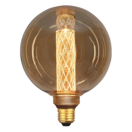 LED filament lamp E27 globe dimbaar G125 - vooraanzicht