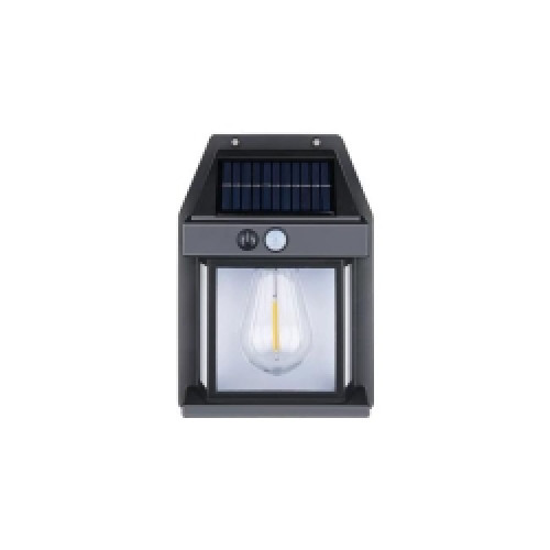 LED Wandlamp op Solar - 1 Watt - Schemersensor - 3000K - Warm wit