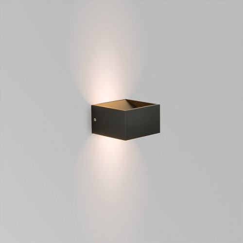 LED vierkante Wandlamp | Zwart | Dimbaar | IP20 6W | 3000K - Warm wit LedLoket