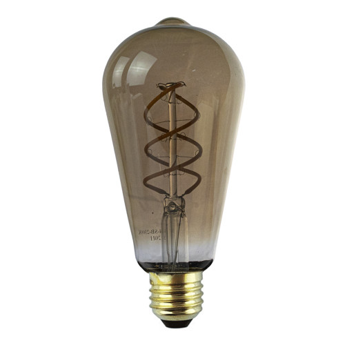 Productief Scharnier vertrouwen Led Rustic Edison Lamp Smoked | 64Mm | 6,5 Watt | Dimbaar | 2300K - Extra  Warm Kopen? | Ledloket