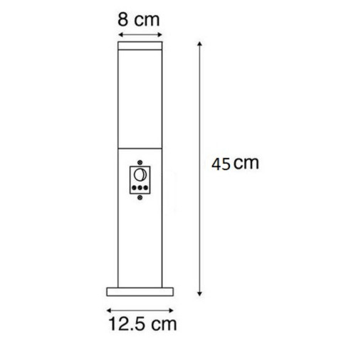 Buitenlamp Met Sensor Zilver 45 | Ferro Kopen? | Ledloket