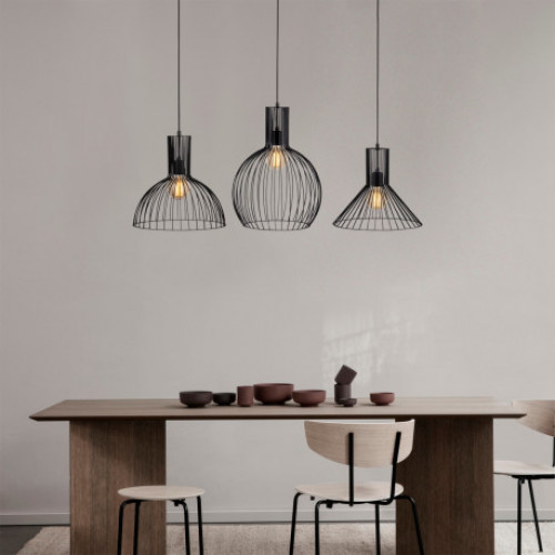 Moderne Hanglamp X E27 Fitting - Zwart | Hanoi | Kopen? | Ledloket