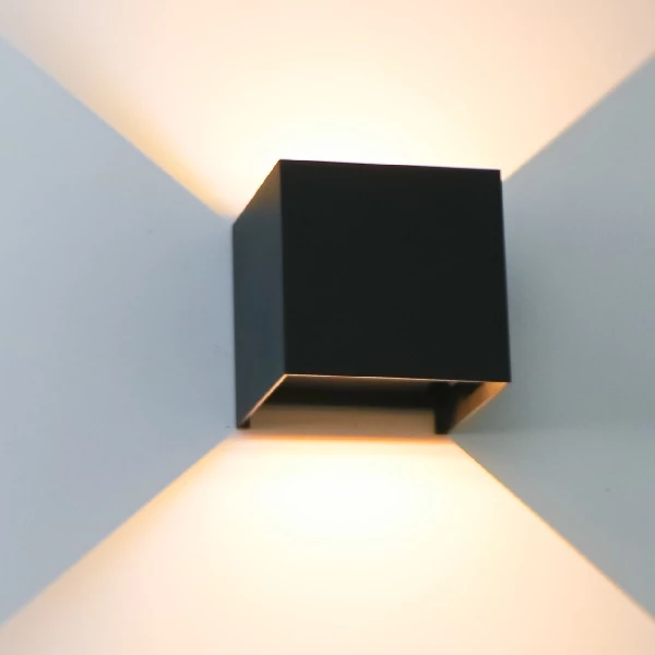 Leugen levering eer Led Cube Wandlamp | Dimbaar | Ip65 | Zwart Kopen? | Ledloket