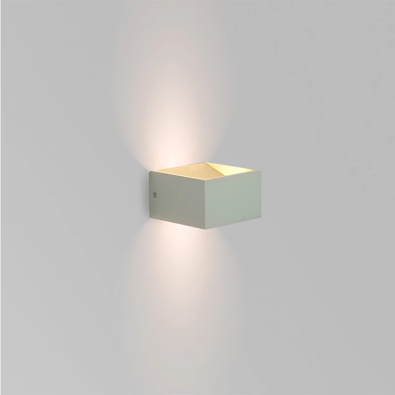 vierkante Wandlamp | Wit | Dimbaar IP20 | | 3000K - Warm wit | LedLoket
