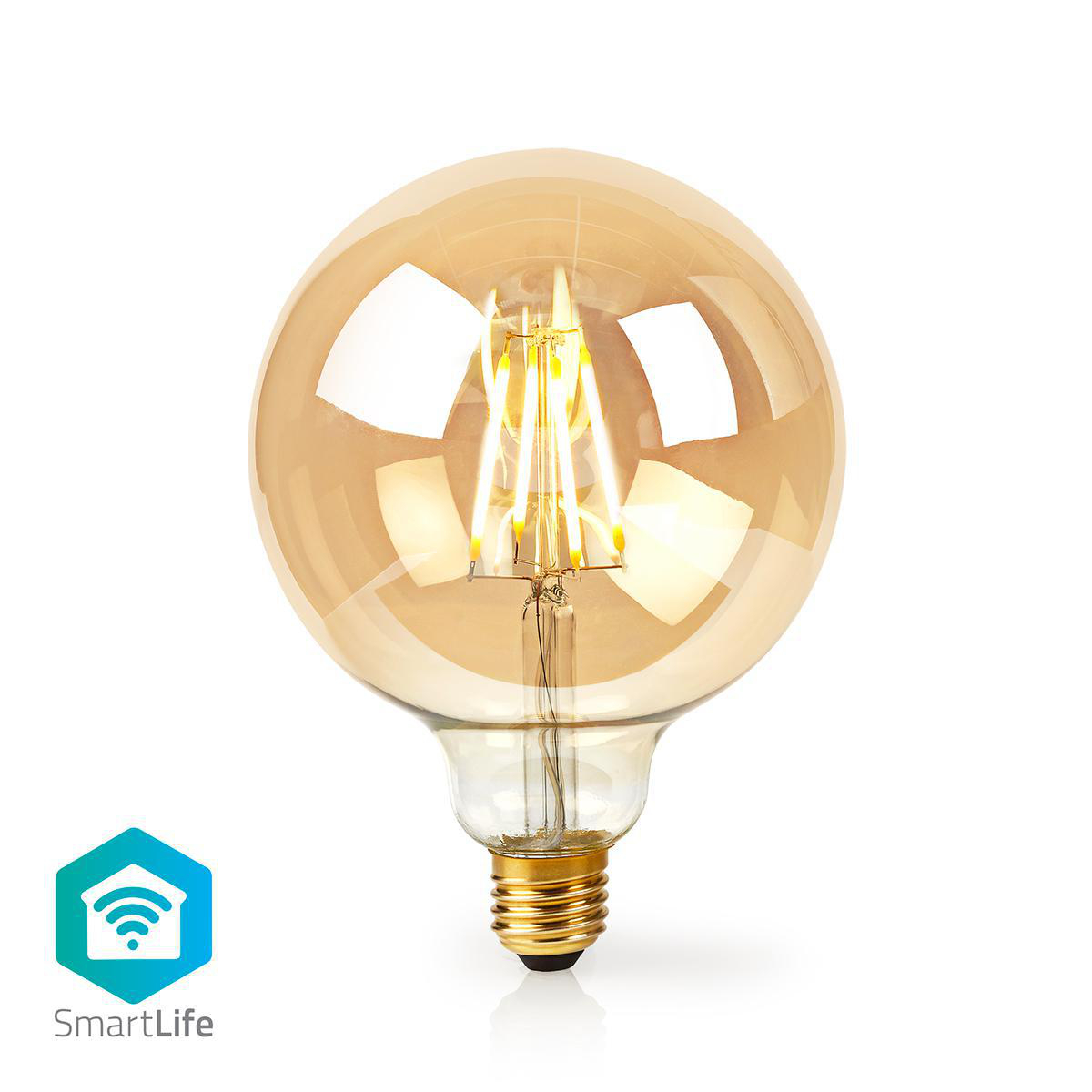 wi fi smart filament globe led lamp 2200k 5w e27 kopen